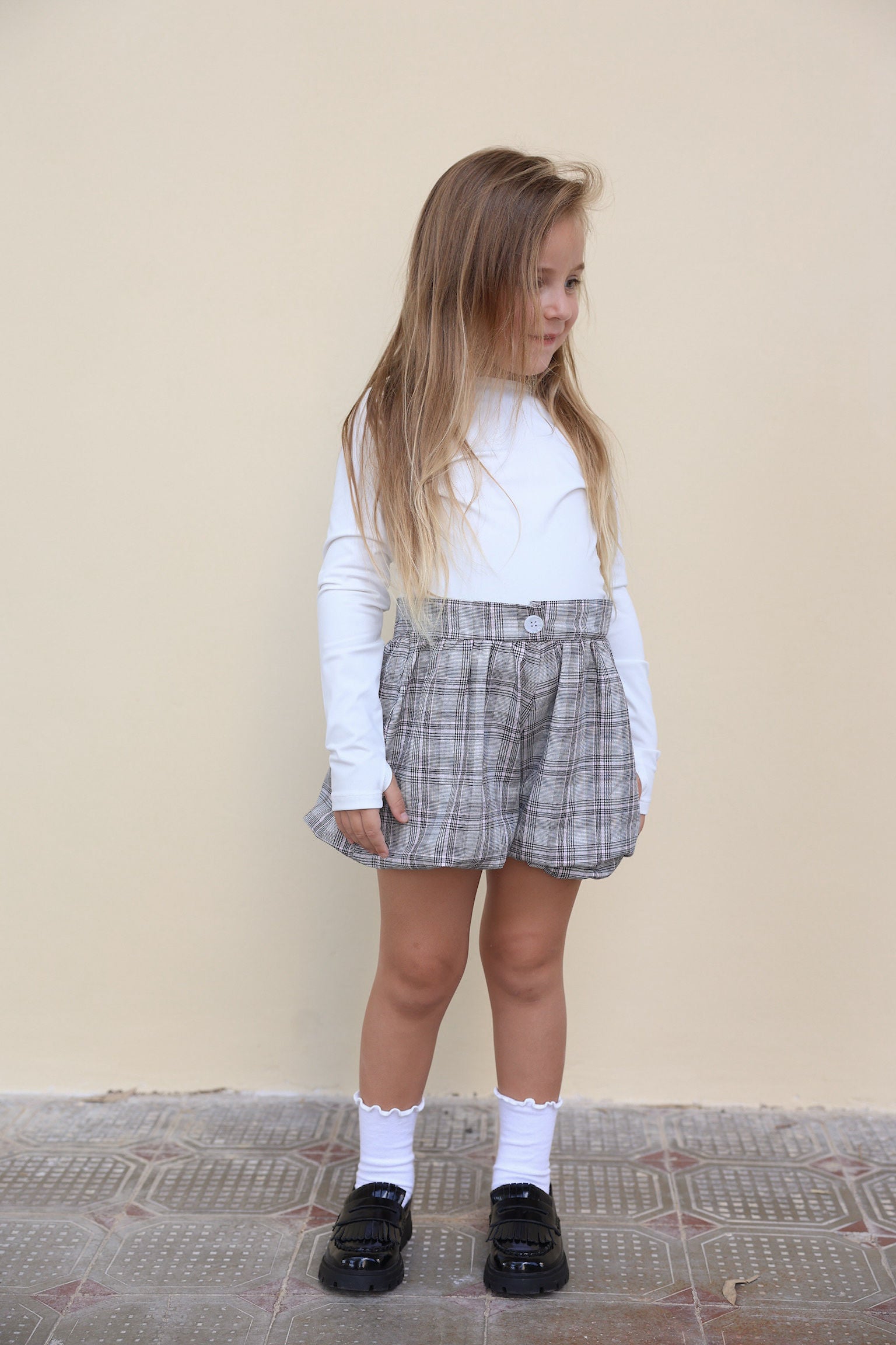 אוברול בלון לבן - ילדות