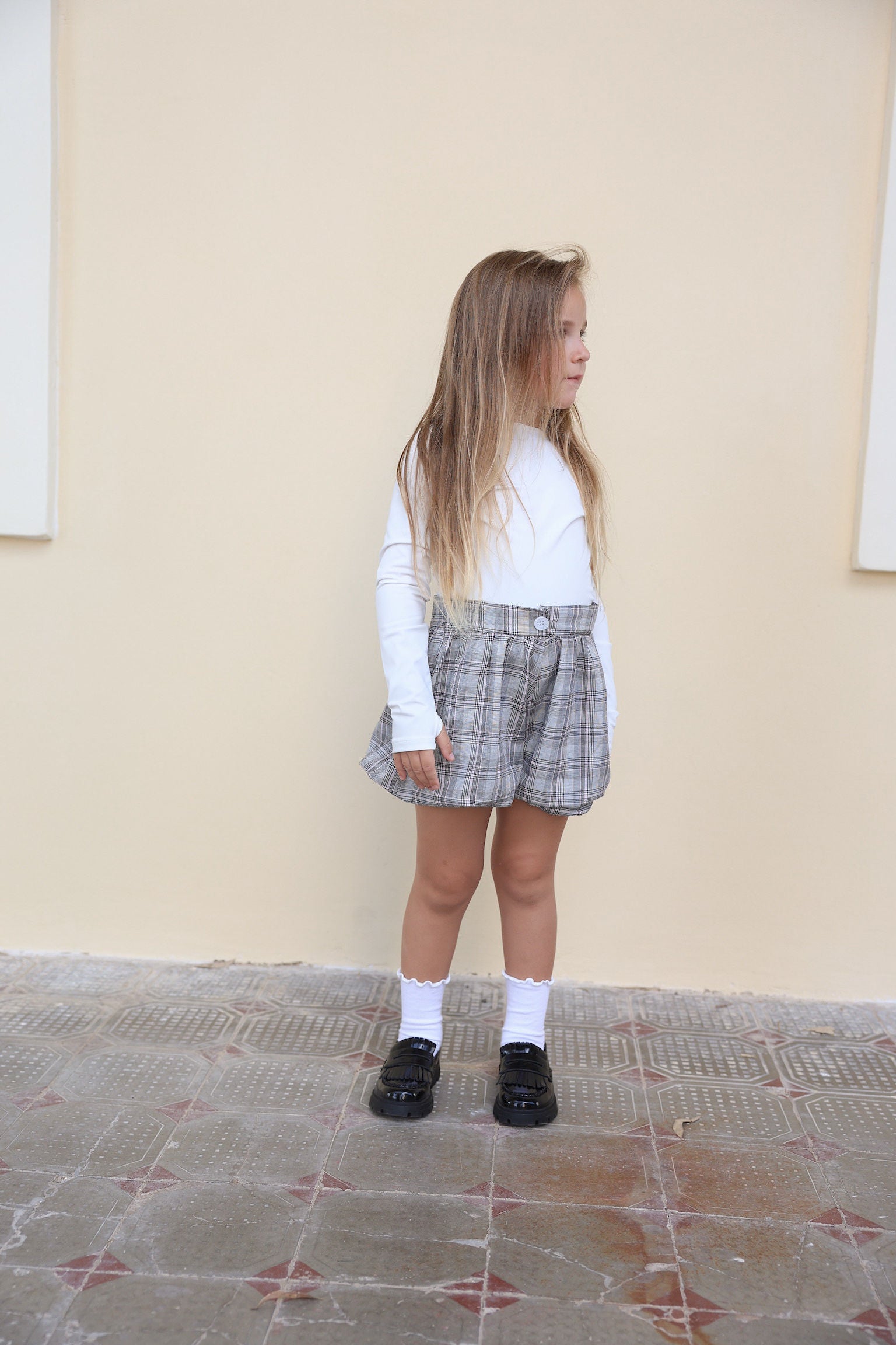 אוברול בלון לבן - ילדות