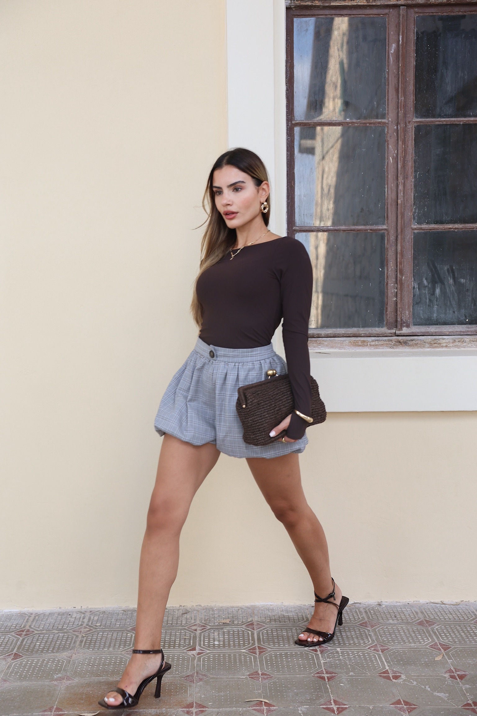 אוברול בלון חום- נשים